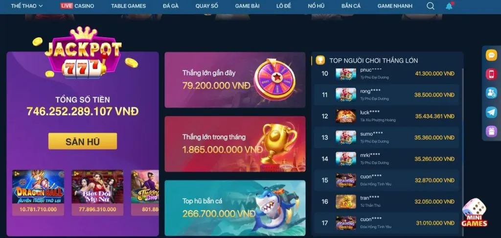 Thưởng nạp lại và sự kiện đặc biệt
